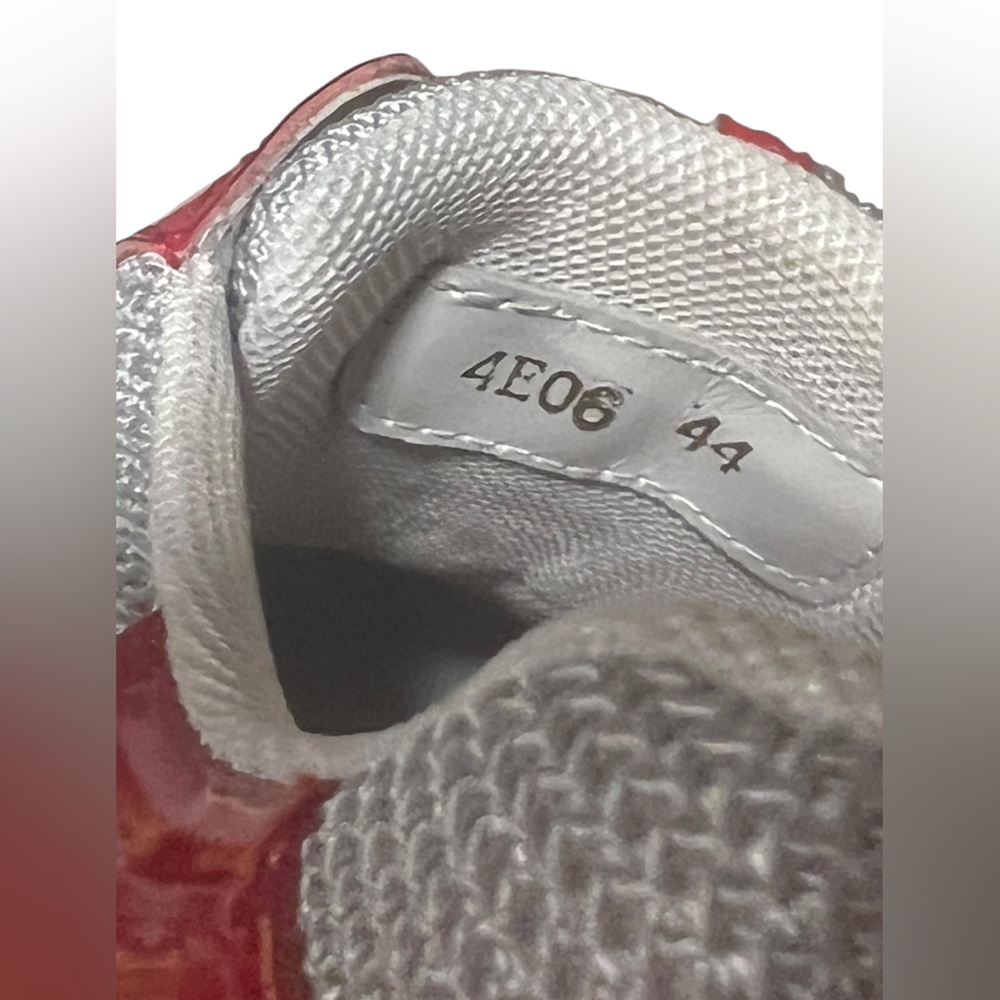 Prada Red and White Athletic SneakersSize EU 44 US 10-10.5 - Picture 15 of 15